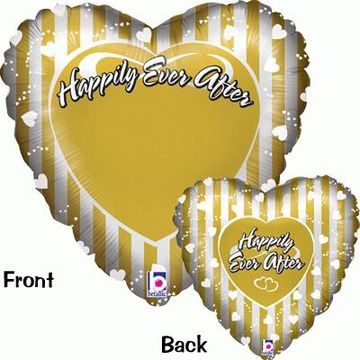 Betallic 21inch Happily Ever After Gold & Silver - Clearance